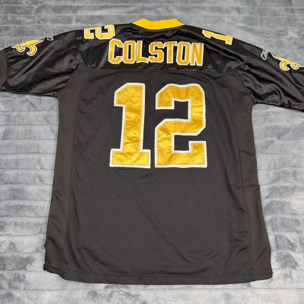 Reebok NFL New Orleans Saints Marques Colston 12 Jersey Mens 50 Black R700A08